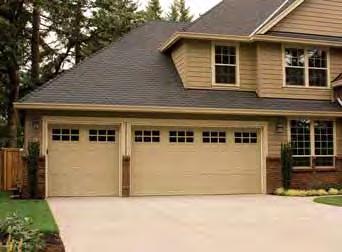 It replaced the original wood garage door on this garage and has cost effectively preserved the traditional character of this home.