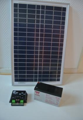1. Structure and connections of the solar home system (overview) 1.1. Solar module, charge controller, battery Here again the most important components of a solar home system solar module charge controller battery 1.