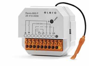 Radio receivers Revio-868 /P /SW Flush mount radio receiver for roller shutters, roller blinds and Venetian blinds drives