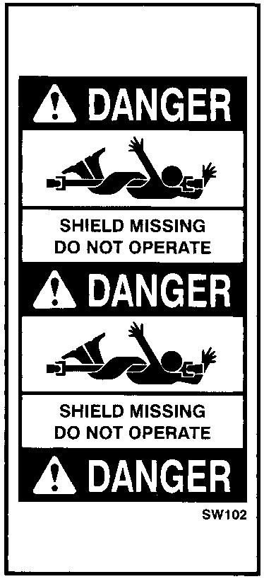 SAFETY SIGNS DECAL A.