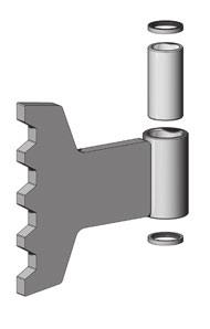 seals: 246279 - Seal, Wiper - Single Lip (2) Updated design uses a slightly shorter 5 bushing to accomodate