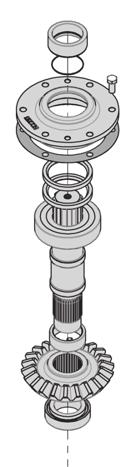 70mm (1) 170475 - Flange Spacer, Left (1) 170453 - Ring, Threaded (1) 170479 - Flange Spacer, Right (1) 170478 - Oil Plug, 1 NPT (1) 170477 - Oil Level Plug, 1 NPT (1) 170452 - Shaft, Horizontal (1)
