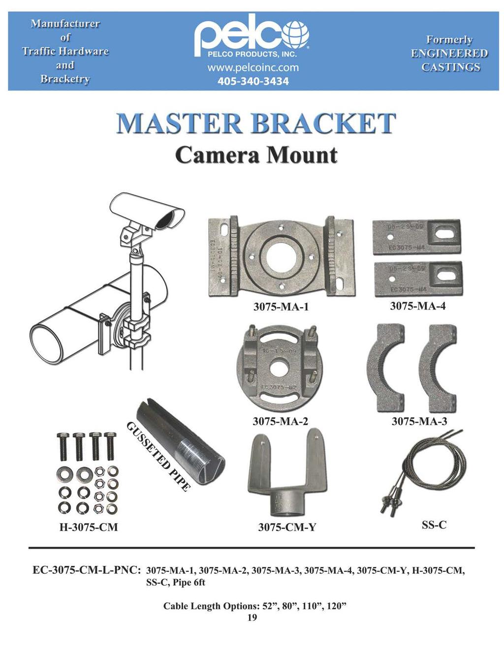 Manufacturer Camera Mount 375-MA-1 375-MA-4 TTTT oogg OO Jo OO JO H-375-CM 375-MA-2 375-CM-Y 375-MA-3 SS-C
