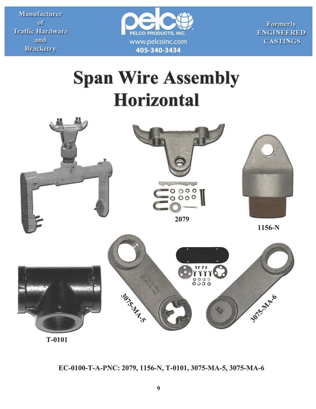 Manufactur;er Span Wire Assembly Horizontal p:== o o oo l '=== o ooo C ---o 279