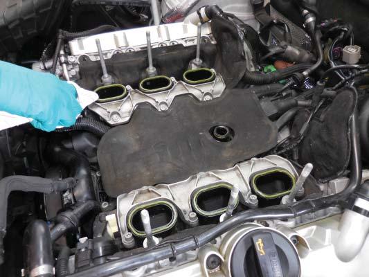 37. This photo shows the engine with the OEM supercharger removed.