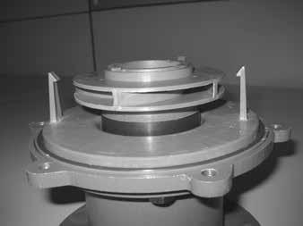 plate. Line up the slots in the separator plate with the notches in the inner volute. See figure 38. 10.