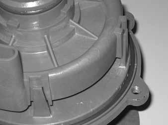 compatible lubricant, and install it in the groove on the round suction nozzle in the center of the inner volute.