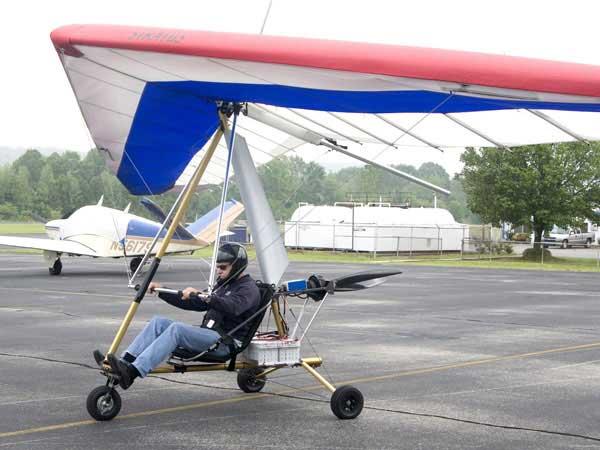 two types of electric aircrafts: rigid wing Electraflyer-C and Electraflyer trike (motor hang glider with Stratus wing [3]). Their lithium-polymer battery pack with capacity 5.6kWh lasts for 1-1.