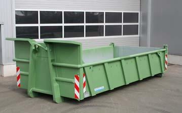 The containers are primed inside and out and fully painted to your specification / company colours RUBBLE CONTAINER BSC Thanks to an external width of 2000mm, Werner & Weber rubble containers are