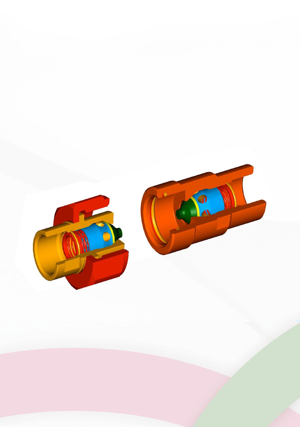 TECHNICAL FEATURES AND OPTIONS Interchangeability: Similar coupling Valve system: Poppet valve Mechanical connection: Screw system Connection system: Screw to connect Disconnection: Unscrew to