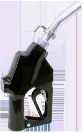 nozzle an explosionproof option suitable for use with Gasoline Highrange flow rate up to 32 Automatically shuts off flow when the tank is