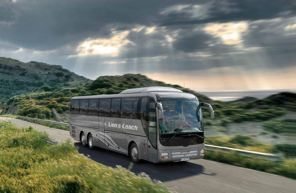 It s safe to say that safety feels good. Drive in safety, travel in comfort: that says it all about the Lion s Coach. A raft of technological highlights ensures maximised safety.
