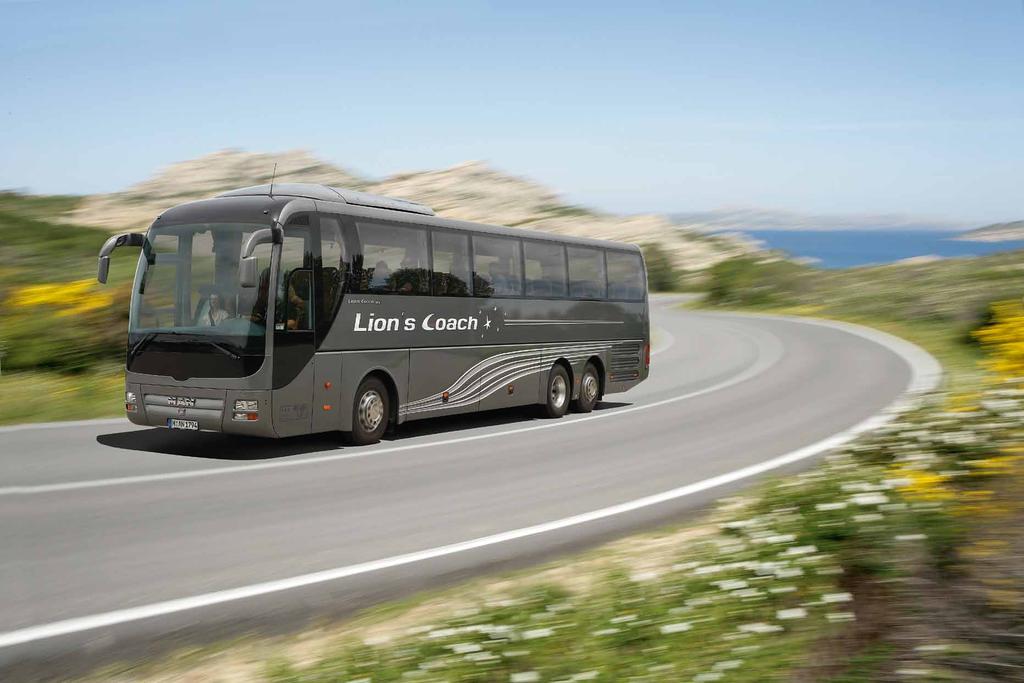 Efficiency en route. The first place the Lion s Coach aims to drive you is away from cost pressure.