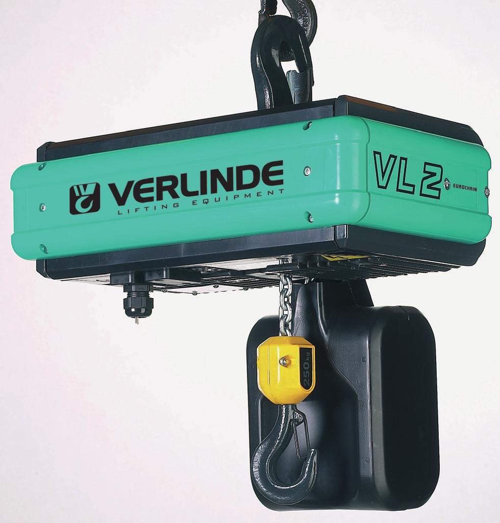 Printed in France - RCS LILLE B 323996124 - Crédit photo : Verlinde Electric chain hoist for load from 60 up to 10 000 kg 2, boulevard de l