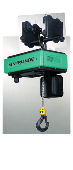 where horizontal movement is required These hoists are fitted with a manually-operated or