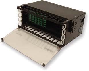Fiber Distribution In-Rack Patch Enclosure Solutions FF-RM-12X 20 10-1038 () 10-6450 (Off White) Rack Mount 4RU in height fixed master panel with