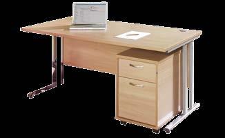 3 drawer ped SO-EBS18L SO-EBWH18L 1800 LH desk with 3 drawer ped SO-EBS18R