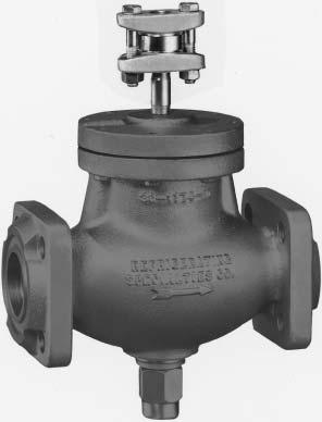 Type Page CK2 Gas Powered Suction Stop Valves Normally Open Low Pressure Drop Heavy Return Spring Manual Opening Stem Use in Vertical or Horizontal Line Main Valve Can be Installed on Side Maximum
