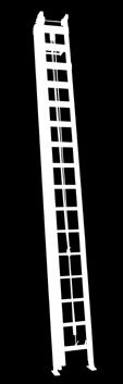 523,20 Tripartite Extension Ladder w/rope & Top Wheel EXTRA WIDE 49 cm 150KG Top