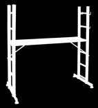 When used as a step ladder, the extendable part works as a practical handrailing. 150KG Extra sturdy sidepieces - gives strength and durability.