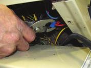 Remove covers or panels if required to access the mower s key ignition switch electrical connections.