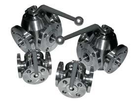 ; ANSI and DIN flange possible Ratings: ANSI 150-2500 lbs / DIN PN10-PN160 Materials: a wide