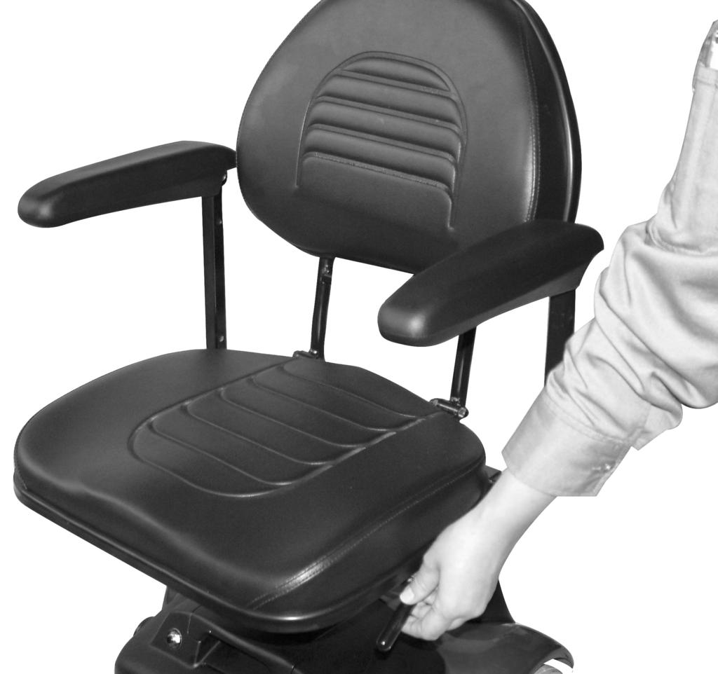 SECTION 7 SEAT AND ARMS SECTION 7 SEAT AND ARMS After any adjustments, repair or service and before use, make sure that all attaching hardware is tightened securely - otherwise injury or damage may
