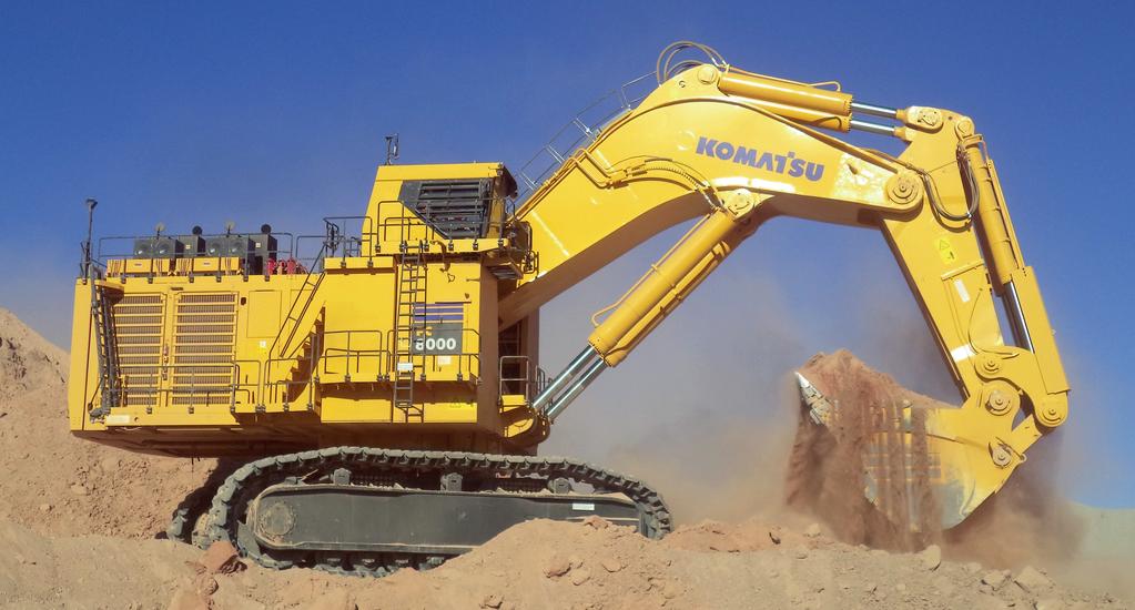 personnel, design and manufacturing systems Two Komatsu SSDA1V159E- Tier engines and processes Undercarriage Large diameter rollers, idlers and sprockets Undercarriage Large Largesurface diameter