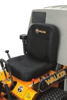 Comfort Seat is available for all Walker Mowers models