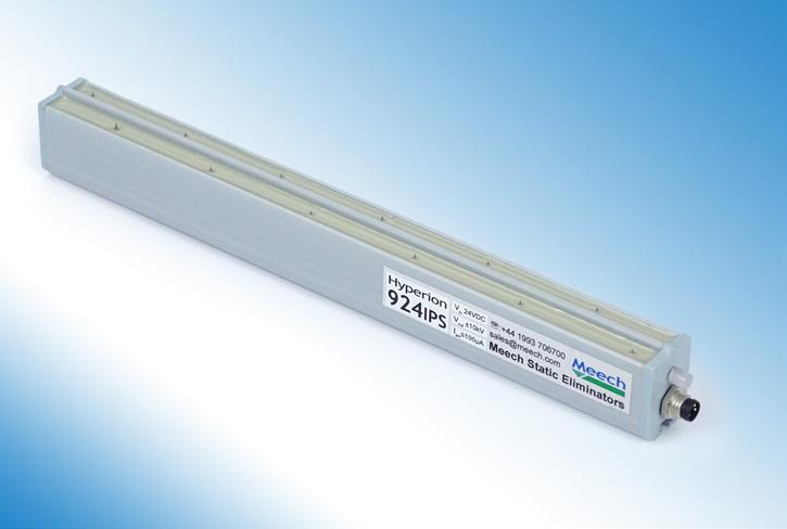 Introduction The Hyperion 924 IPS is a compact pulsed DC ionising bar. It is used to control static electric charges in short range applications (20-150mm). An integral 7.