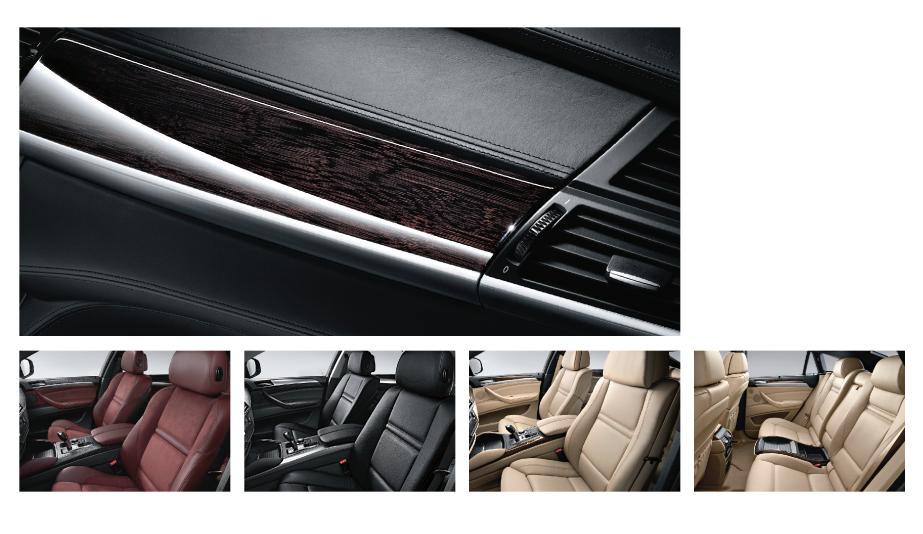 Standard equipment Optional equipment BMW Individual instrument panel with fine leather cover lends the interior a highly exclusive look.