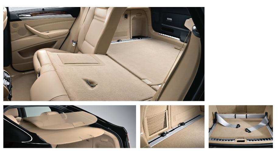 Standard equipment Optional equipment Rear seat backrest, can be 60 : 40 asymmetrically split and individually folded down.
