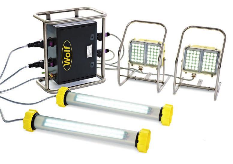 The kits allow for a flexible setup of high quality task and ambient LED lighting to suit all working conditions in tanks and vessels and offers your workers a high level of safety through a simple