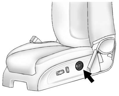 Lumbar Adjustment Manual Lumbar Power Lumbar If equipped, move the handle forward or rearward to increase or decrease lumbar support.