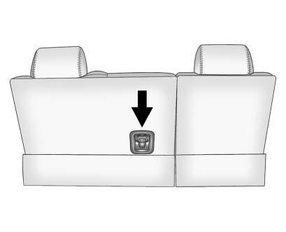 Second Row Bucket Shown, Bench Similar The top tether anchors are at the bottom rear of the seatback for each seating