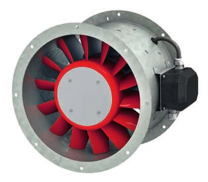 400 mm ø Medium pressure axial fans AMD and AMW Air flow diretion All dim. in mm Speifiation Casing Manufatured in galvanised sheet steel with flanges on both sides to DIN 24155, Pt. 3.