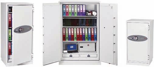 Fire Resistant Safes Protect your business from fire, with a variety of unrivalled fire resistant cabinets for the storage of documents and media.