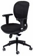 Executive chair with headrest and lumbar pump Overall W