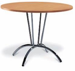 CAFÉ Bistro & Breakout Tables Spider Base Bistro Table Bistro table with MFC top and chrome