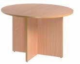 of 3 sizes Panel Leg Meeting Table MFC wood finish, panel end leg design Choice of 3 sizes Code Diameter (mm)