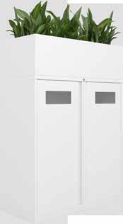 956mm & 1160mm 1085mm & 1190mm Our recycle cupboards align with our mid height storage to create clean lines and