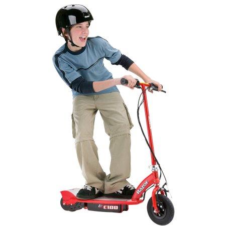Razor E100 electric scooter - $268.00 delivered only. Available in red, pink or Sweet Pea. Ready to roll? Now you can enjoy powerful fun at speeds up to 10 MPH.