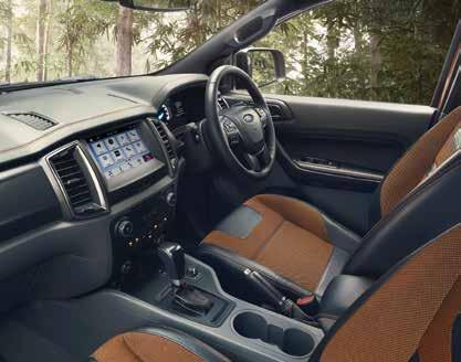 Throw in leather seats *, seven airbags and a centre console, and you get a RANGER that s more comfortable, more functional, and helps keep you
