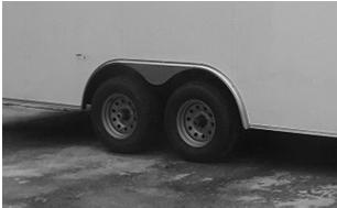 view of truck shows three consecutive axles (Used off Interstate) Quadem Axle Side view of truck shows four consecutive axles (Used off Interstate) Lift axles axles installed ahead of (pusher) or