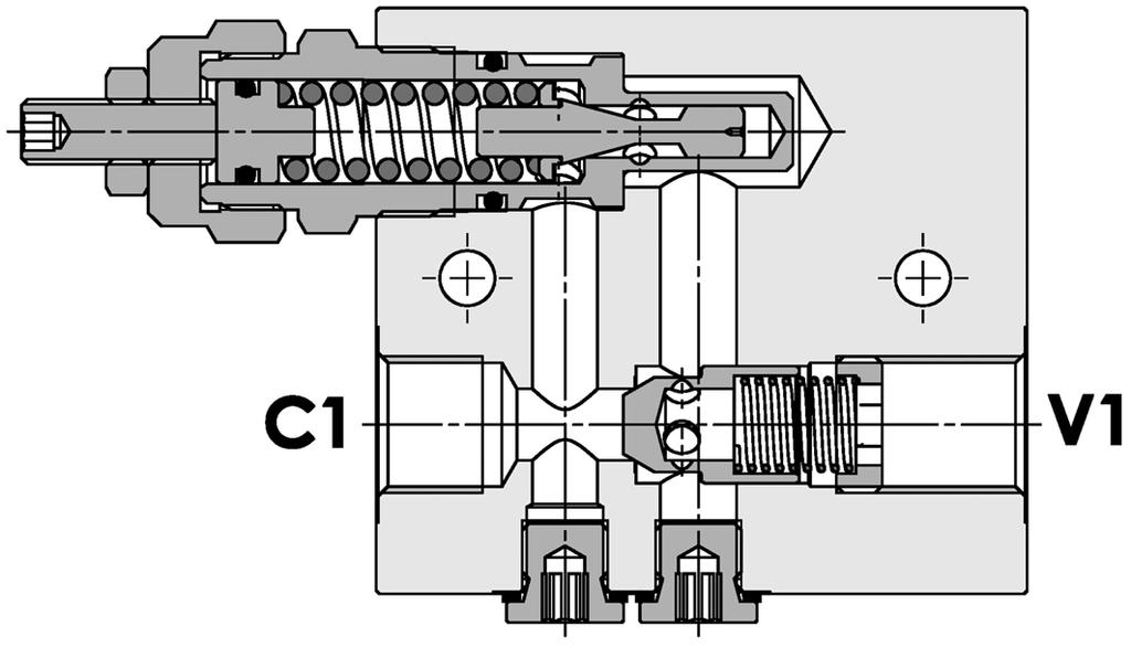 FPSQ-D-70-CB---S-- B 045/1 Valvola di sequenza ad azione diretta - montaggio in linea Direct acting sequence valve, line mounted Rev.