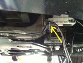 34. Plug in left side DRL into harness plug and secure with