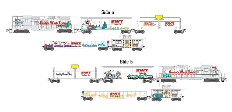 Z Amtrak MOW Set Set Features: (1) GP-9 Loco (1) 50 Box Car (2) 50 Gondolas with Rail and Aggregate Loads (1) 40 Flat
