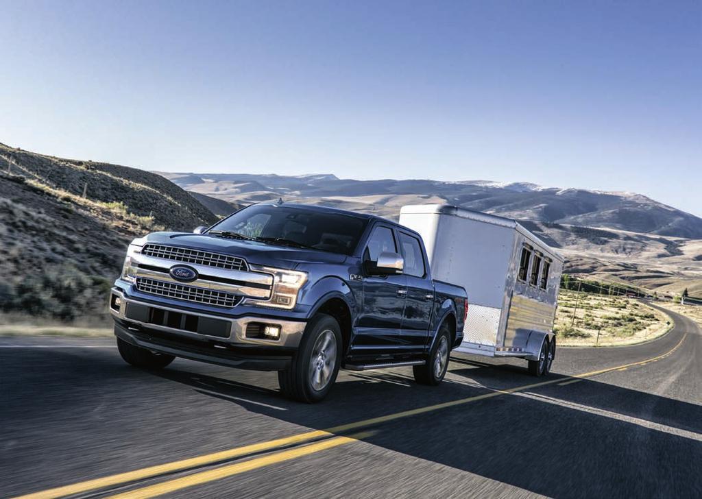 BETTER WARN YOUR HITCH. 3,200 LBS. CLASS-BEST TOWING. Ready. Set. Tow. Equip F-50 with the 2nd-generation 3.5L EcoBoost engine 2 and Max. Trailer Tow Package, and a class-best 3,200 lbs. max.