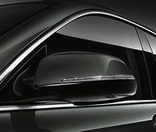 window recess covers front and rear, window guides on the rear doors and wing mirror frames.