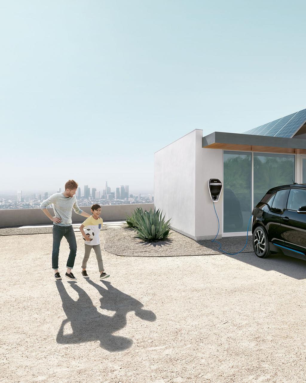 IT CHARGES UP. WHILE YOU RELAX. THE BMW i3 18 19 Charging the battery is simple and there are lots of ways you can do it.